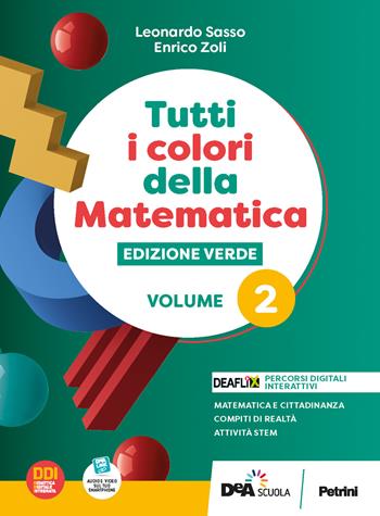 Cover of TUTTI I COLORI DELLA MATEMATICA - EDIZIONE VERDE - PRIMO BIENNIO