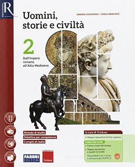 Cover of UOMINI, STORIE E CIVILTA' 2 - LIBRO MISTO CON HUB LIBRO YOUNG