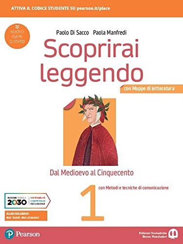 Cover of SCOPRIRAI LEGGENDO 1 CON MAPPE DI LETTERATURA, METODI E TECNICHE DI COMUNICAZ