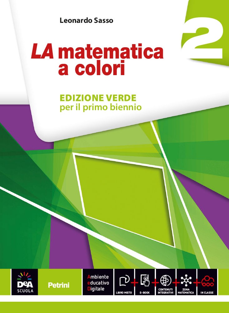 Cover of MATEMATICA A COLORI (LA) EDIZIONE VERDE VOLUME 2 + EBOOK
